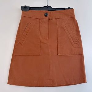 Ann Taylor Rust Mini Skirt